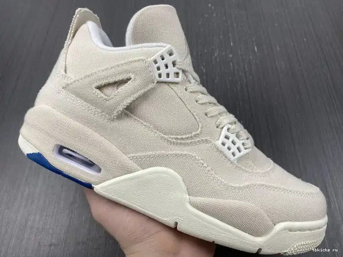 Reps TB DQ4909-100 Blank (W) Retro 4 Canvas Jordan 0529